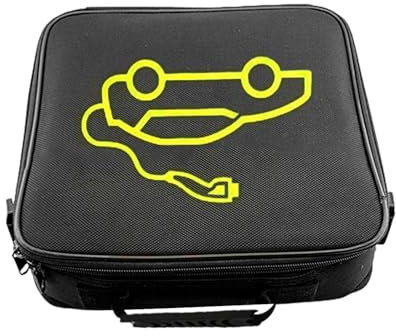 Ahuuen Überbrückungskabeltasche Für Autobatterie | Überbrückungskabel-Tragetasche | Wasserdichter Feuerhemmender EV-Organizer | Autoschläuche Aufbewahrung Für Verlängerungsladekabel