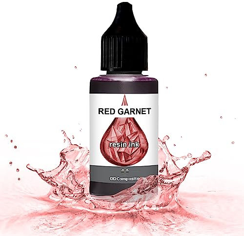 DD Composite Resin Inks Tinte Fluid Art Alkohol Ink hochkonzentriert Epoxidharz Kunst Design River Table Dish-Art, Menge:100ml, Resin Ink Color:RED GARNET