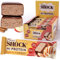 FitnesSHOCK Proteinriegel Set mit hohem 30% 12g Proteingehalt Eiweißriegel ohne Zuckerzusatz mit 5g Kollagen low carb ballaststoffreich kalorienarm Apfelkuchen mit Zimt-Geschmack 12Stk 40g