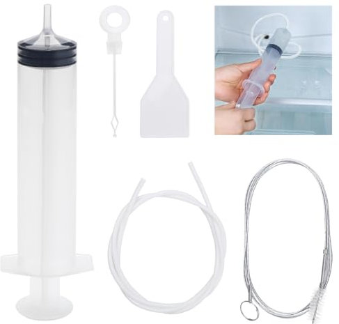 Mynoozi 5Pcs Fridge Drain Hole Cleaning kit, Reusable Refrigerator Dredger and Cleaning Set, Fridge Drain Pipe Cleaning Brush for Refrigerator Cleaning and Home Kitchen Drain Pipe Cleaning