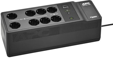 UPS APC para el hogar, batería de respaldo UPS 1050VA con AVR, 8x enchufes UNEL, (2) puertos de carga USB, alimentación ininterrumpida Back-UPS, BE1050G2-IT