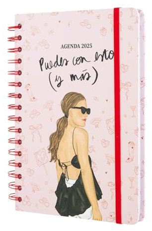 Agenda 2025 Semana Vista A5 Ana Marín - En Español Con Ilustraciones y Pegatinas | Anual