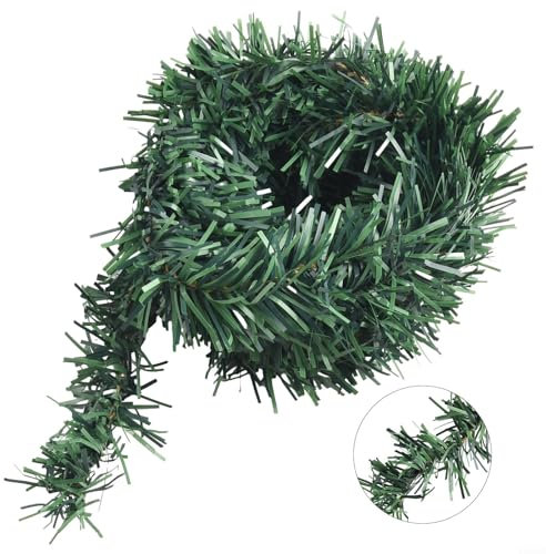 5,5 m DIY Weihnachten Rattan, Weihnachtsdekoration hängende Tannennadeln, künstliche Kiefer grün Baum Weihnachtsgirlande Rebe