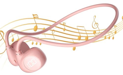 Auriculares de conducción aérea de oreja abierta - Auriculares inalámbricos resistentes al sudor | Sonido Hifi para senderismo y correr, auriculares deportivos de oreja abierta perfectos, auriculares