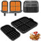 2 pezzi inserto per waffle Airfryer stampo in silicone per friggitrice ad aria calda accessorio per Philips Dual Basket Airfryer serie 3000 6L/3L NA350