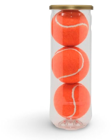 Price's 3 farbige Padelbälle in einer Tube (Orange)
