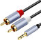 Richstory 1m USB C to 3.5mm Jack Cable, Aux to USB C Lead Type C to Car Stereo Headphone Cord for Amplifier Speakers Home Theater DJ Controller HDTV TV Car Phone