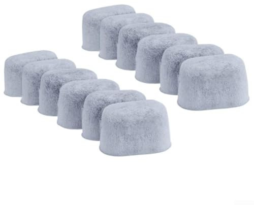 Gdfnmogo Aktivkohle-Wasserfilter für Kaffeemaschinen, Espressomaschinen und Wasserspender, 6 Stück, 5,6 x 3,3 x 3,1 cm, verbessert den Geschmack (12 Stück)