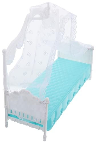 YARNOW Hausmini -Bett Kinderbett Spielzeugbett Viktorianisches Puppenhaus Vitrine Mini- Hängematte Für Stofftiere Groß Etagenbett Für Puppen Plastik