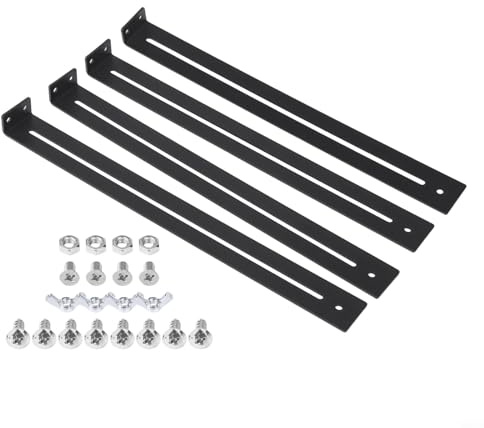 Durashmall Kit de reparación de cajones, soporte de refuerzo de muebles, adecuado para tableros de partículas de madera, gabinetes de cajones de MDF, ajustable de 13 a 24 pulgadas, antiflacidez (2