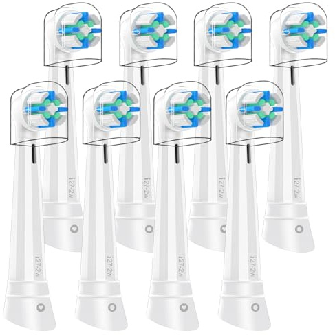 8 Stück IO Aufsteckbürsten Kompatibel mit Oral B IO, Aufsteckbürsten Kompatibel mit Oral B IO 2/3/4/5/6/7/8/9/10 Zahnbürste Elektrische (Weiß)