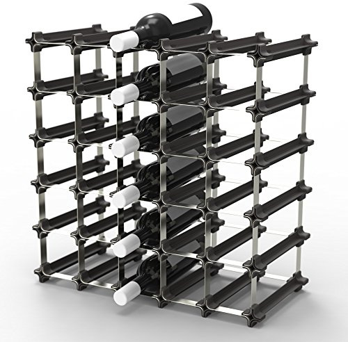 UMBRELLA® Weinregal stapelbar 25er Medium Kit bis zu 30 Flaschen – modulares Flaschenregal/Weinflaschenhalter, flexibel erweiterbar, platzsparendes Stecksystem aus Australien für Keller,Hausbar,Nische