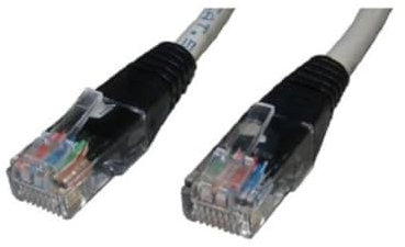Cable-core – Cable cruzado CAT 5e RJ45 de red Ethernet Cable gris 3 m