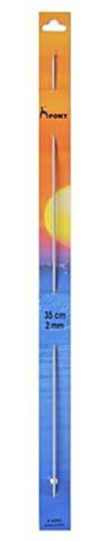 Pony Double Ended Tunisian Crochet Hooks, Aluminium, Multi-Colour, 2mm