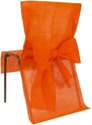 Santex Stuhlhussen in Orange aus Vlies