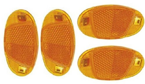 Fahrrad Beleuchtung 4 Speichenreflektoren 70 x 35 mm