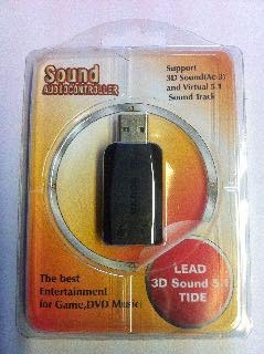 KesCom USB 3D Sound 5.1 Mini USB Soundkarte Plug & Play