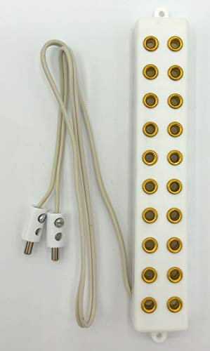 Verteilerleiste 10-fach mit Kabel und Stecker - Farbe: weiss für 3,5V Puppenhaus Krippen Modellbau