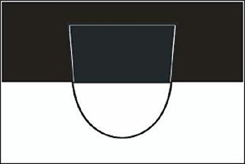 U24 Aufkleber ULM Flagge Fahne 12 x 8 cm Autoaufkleber Sticker