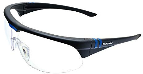 Honeywell 1000018 Op-Tema Safety Eyewear Blue Frame with Clear Anti-Scratch Lens