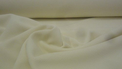 StoffBook Wollweiß Jersey Jerseystoff Wirkjersey für Bekleidung und Mode
