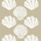 PPD Riviera Shells Taupe Servietten, 20 Stück, Tischservietten, Tissue, Taupe / Weiß, 33 x 33 cm, 1332000