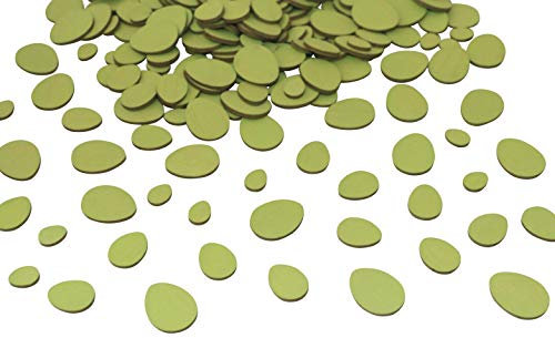 250 Stück Holz Ostereier hellgrün Osterdeko Eier Ostern Dekoeier Holzeier grün Basteln Kinder dekorieren gestalten Kindergarten Ostern Shabby Chic Nostalgie Vintage Osterschmuck Dekoei Holzei