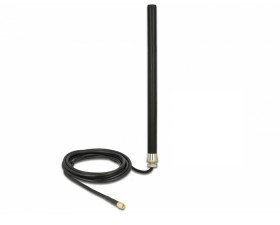 DELOCK Antenne LTE GSM UTMS SMA 3dBi starr, mit Anschlusskab