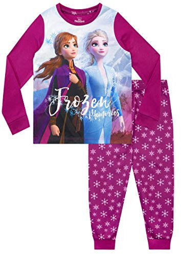 Disney Pigiama per Ragazze Frozen Rosa 5-6 Anni