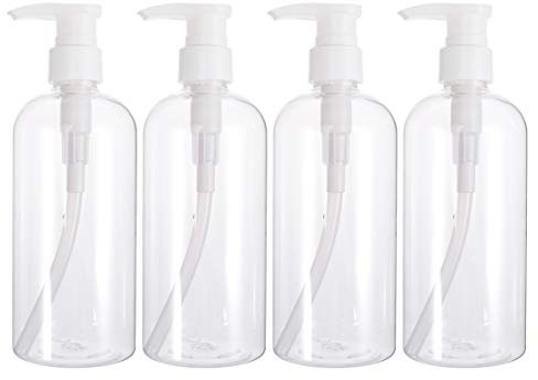 Hemoton 4 Pcs 500 ML Vide Lotion Bouteilles en Pompe Bouteille Voyage Corps Lavage Récipient pour Shampooing Liquide Distributeurs