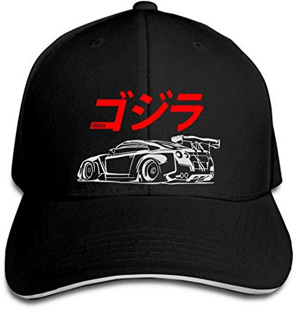 Baseballmütze Schwarzes Auto JDM Hut Hoodie Boost Turbo Applique Nismo schwarzer Hystereseneinstellbarer Casual Hip Hop lustig im Freien Schirmmütze