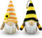 Gehydy Set of 2 Autumn Gonks Decoration Easter Summer Bumble Bee Gnome Plush Handmade Decor for Home Kitchen