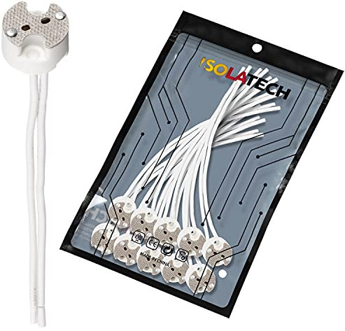 ISOLATECH 10pcs Douille universelle en céramique pour MR16 et GU5.3 culot lampes LED à économie d'énergie (max.250V/2A) Luminaires Accueil Éclairage Cuisine Salle de bains résistant à la chaleur