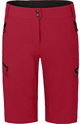 Bergson Vina Bermuda | Damen Radshorts (mit gepolsterter Innenhose), robust, elastisch, Chili Pepper [129], 40 - Damen