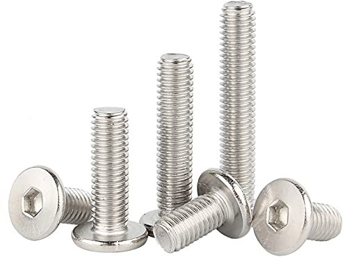 Tornillo de cabeza hueca hexagonal hexágono del plano de Allen Cap Tornillos, M8, De 2mm (30pcs)