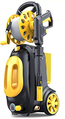 QAZNHODDS Hidrolimpiadora De Alta Presión para Exteriores, Compacta, Potente Y Portátil 150 Bar MAX, Caudal Máximo De 720L / H, 4000W, para Limpiar Coche, Patio, Jardín,B