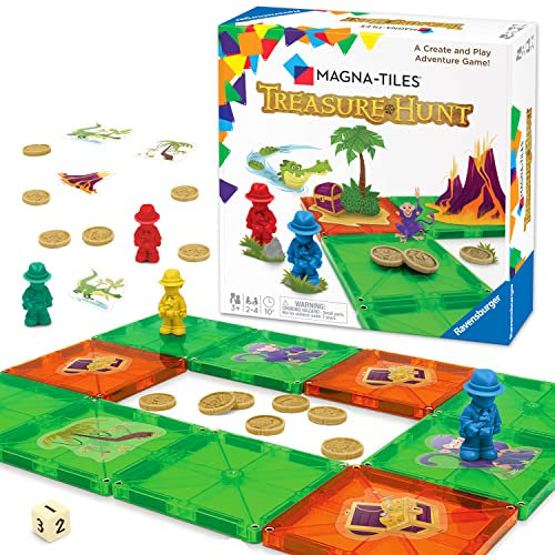 Ravensburger Magna-Tiles® Treasure Hunt – A Create and Play Game for Children 3 and Up
