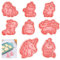 8 Stück Ausstechform Einhorn, Plätzchenausstecher Kinder, Einhorn Ausstecher Plätzchen, Ausstechformen Weihnachten 3D, Cookie Cutter Einhorn, Keksausstecher Plastik, Keksform Einhorn