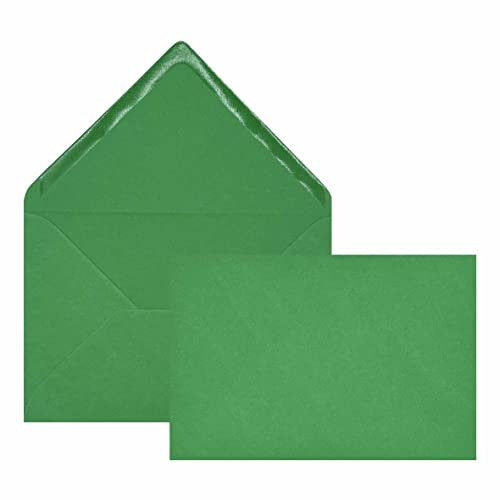 Edition Seidel 25 grüne Premium Briefumschläge Umschläge Kuvert farbig Format ähnlich B6 12,0 x 17,5 cm 80 g/m² (Grün, 25 Stück/Pieces/Pièce)