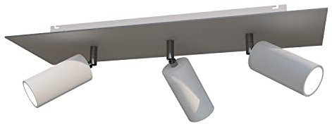 Tivendis Betoniq XXL Deckenleuchte Donoma - 3-flammige Betonoptik Lampe mit 3 verstellbaren Gelenkarmen - Moderne Deckenlampe im Industrie-Design