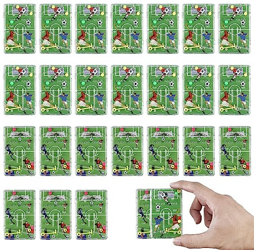 Ezydka 24 Stück Flipperspiel Fußball, Mini Flipperspiel Fussball, Flipperspiel Mitgebsel Kindergeburtstag, Kinder Fussball Spiele Mix für Jungen Geburtstag Party