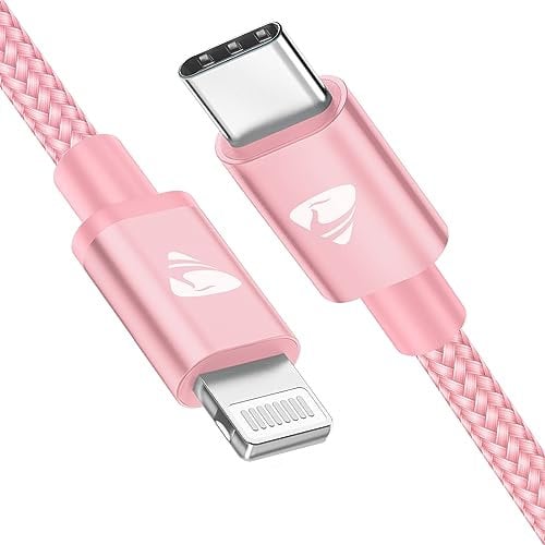 Aioneus USB C to Lightning Cable 2M, USB C iPhone Charger Cable MFi Certified 6ft Lightning to Type C Charging Cable For iPhone 13 14 12 11 Pro Max 12 Mini XR XS 8,iPad