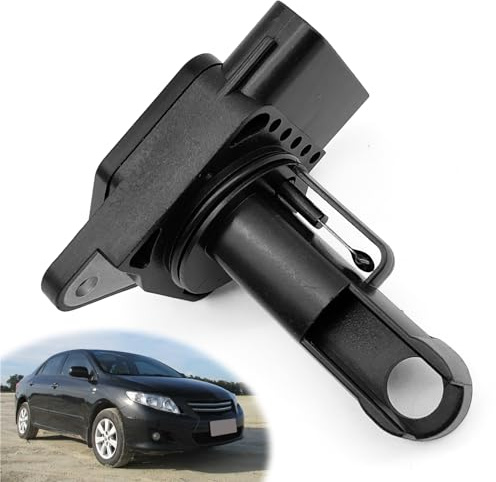 22204-21010 Mass Air Flow Sensor Compatible with Toyota 02-06 Camry 03-08 Corolla 01-10 Highlander 00-07 4Runner 99-10 Tacoma 3.4L 4.0L 01-05 RAV4 Lexus ES300/RX300 3.0L