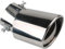 MOCNT Auto Auspuff Endrohr Edelstahl Auspuffblende Endrohr Schalldämpfer Auspuffrohr Universell Auspuffspitze Einzelne Auslass Auspuffendrohr Biegen Silber 63mm