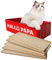 Heikoeco® 5er-Set Kratzbrett für Katzen, Kratzpappe aus hochwertigem Karton,Doppelseitige Kratzpappe für Katzen Kratzbrett Katze zur Krallenpflege Katzenkratzbox 44×20×12 cm (Rot)