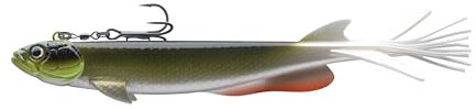DAIWA Prorex V-Marley Pelagic Shad, 21,0cm, 80g, Hakengröße 1/0, Gummifischköder, Real Mud Roach, 15227-005