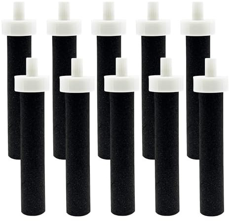 Water Bottle Filter, Replacement for Brita Water Filter Compatible with Brita BB06 Hard Sided, Stainless Steel and Sport Bottle Filter, Pack of 10