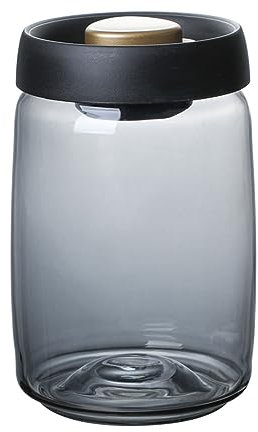 lxuebaix Recipiente hermético de Vidrio para Granos de café en Lata Sellado al vacío, Recipiente hermético para Cocina, Alimentos, Granos, Dulces, Recipiente para Guardar Almacenamiento