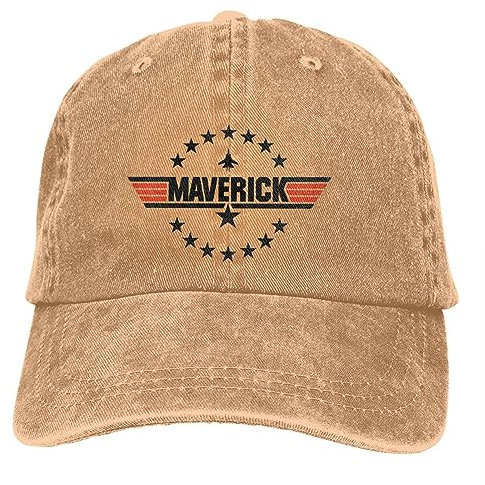 GTDEALS Baseball Cap Hip-Hop Washed Herren Baseball Cap Maverick Distressed TruckerCaps Dad Hat Maverick Film Golf Hüte Geburtstagsgeschenk Weihnachten Mütze, Parent, One size
