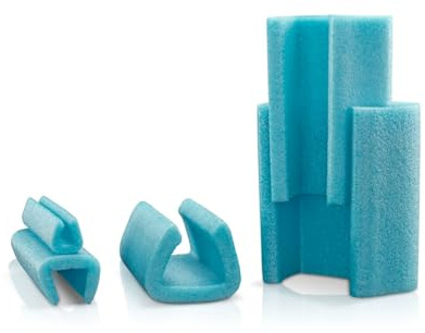 PE-Schaumfolienprofil Eckprofil Schaumprofil Eckenschutz Kantenschutz 100% Recyclingmaterial (Profil - Ufix-80 mm, 10, Meter)